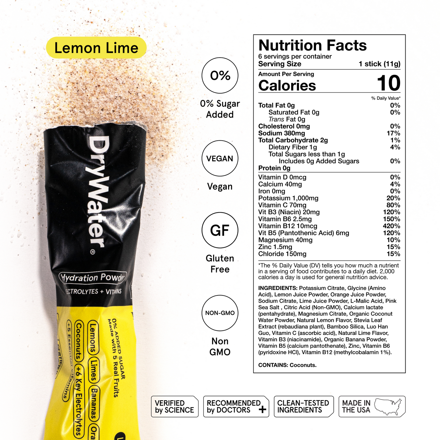 DryWater Variety Pack (18 Sticks)