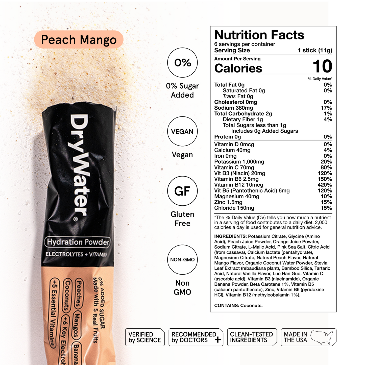 DryWater Variety Pack (18 Sticks)