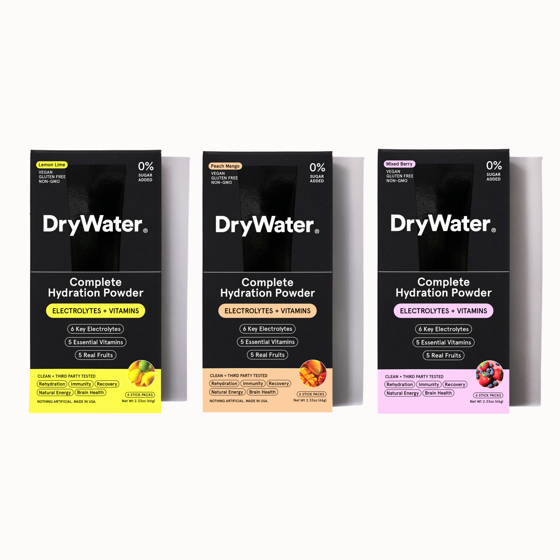 DryWater Variety Pack (18 Sticks)