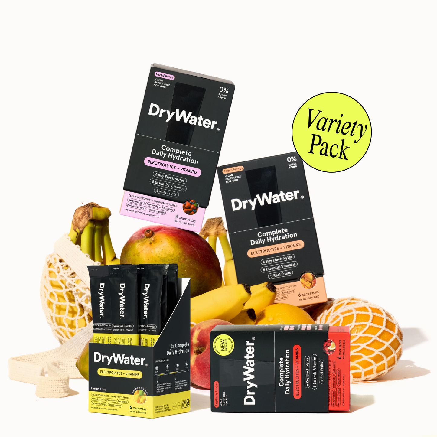 DryWater Variety Pack (24 Sticks)
