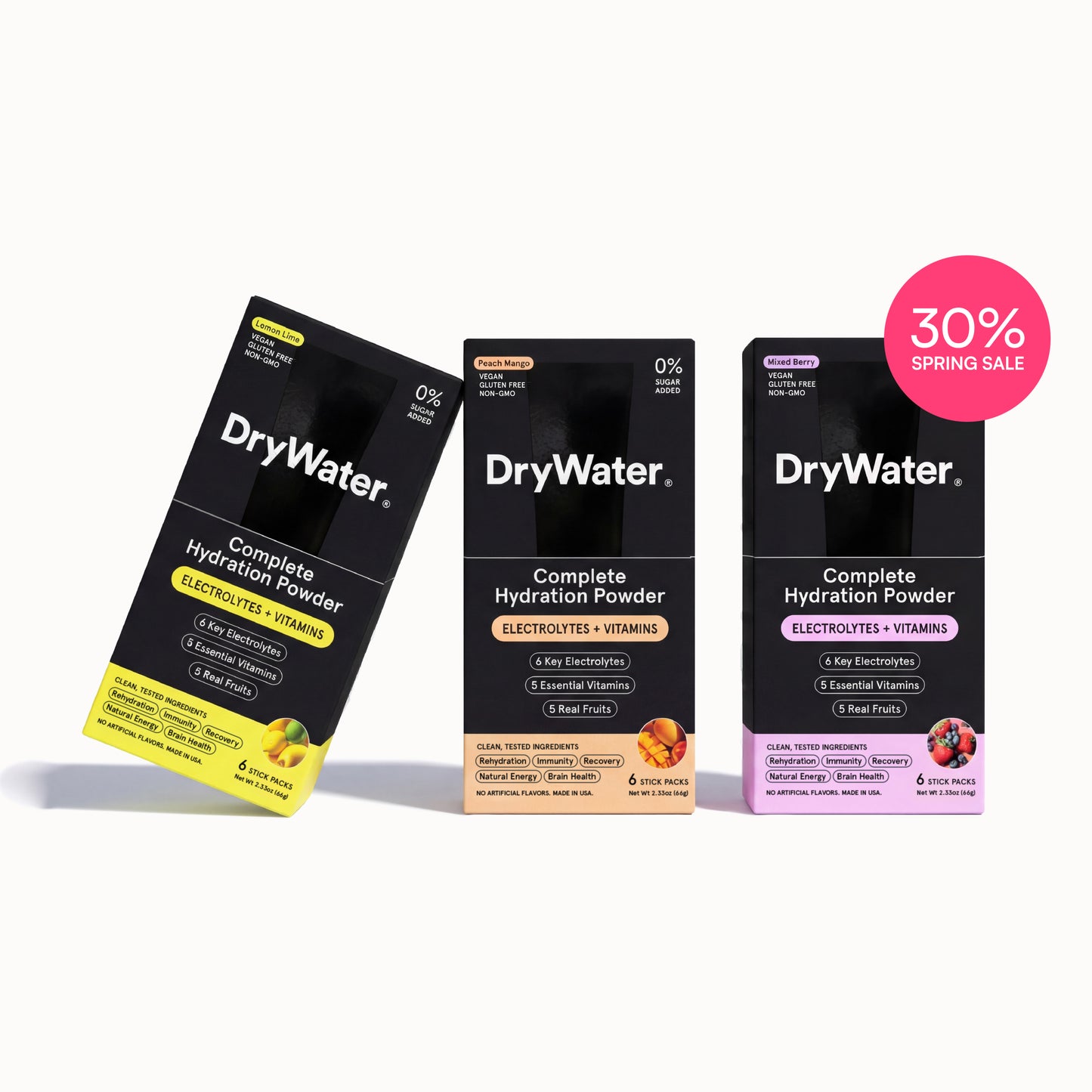 DryWater Variety Pack (18 Sticks)