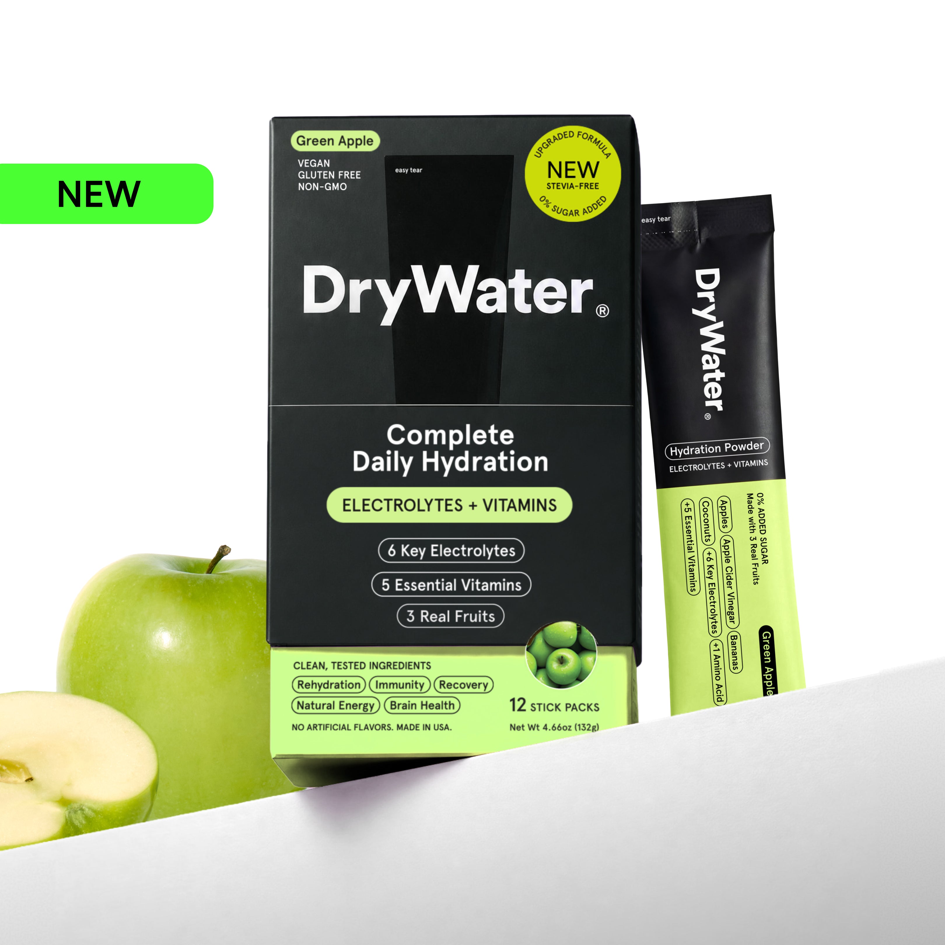DryWater® Green Apple (12 Sticks)